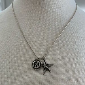 All sterling necklace and handmade charms
